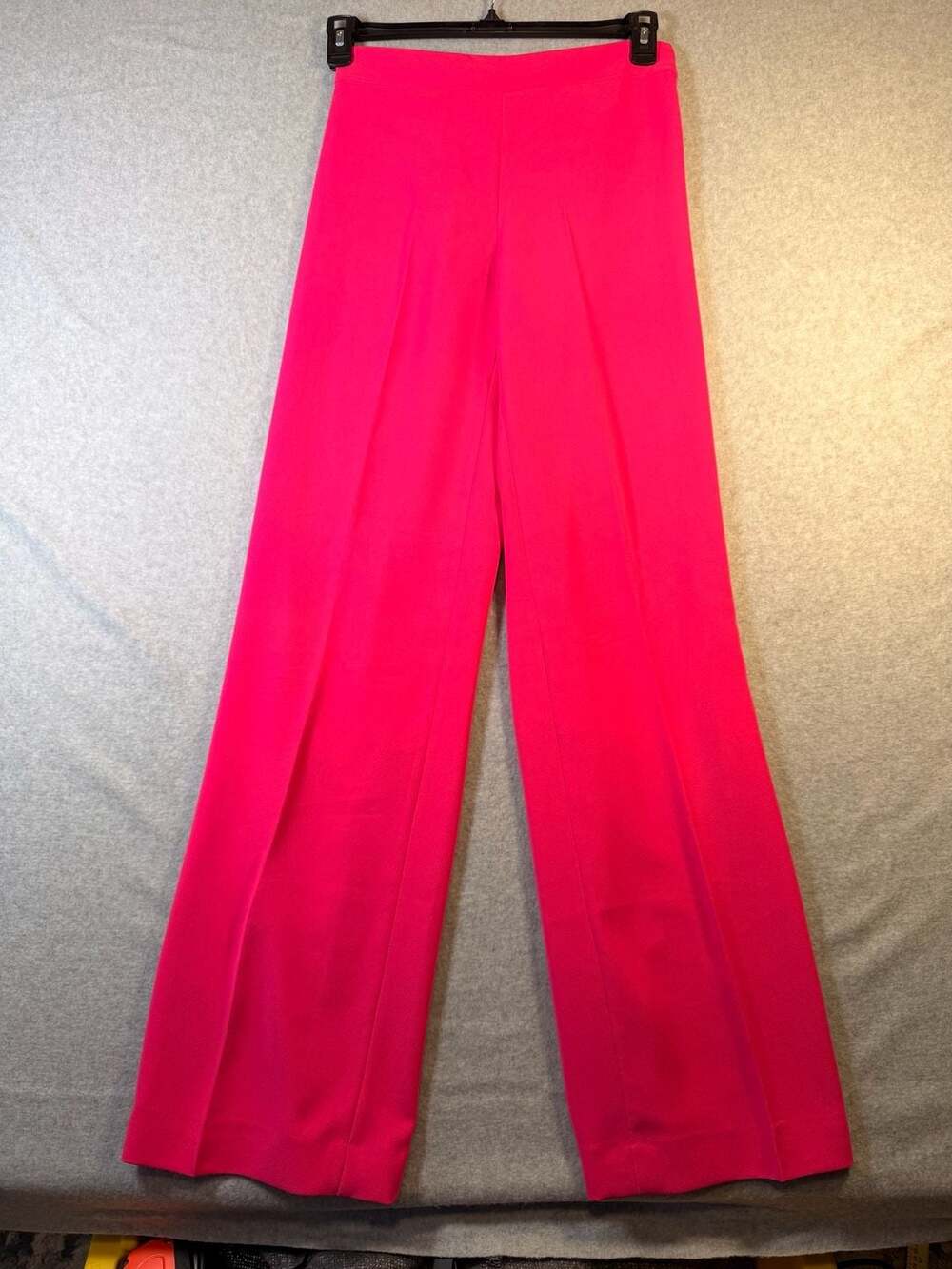 Zara Hot Pink High Waisted Wide Leg Trousers Size S